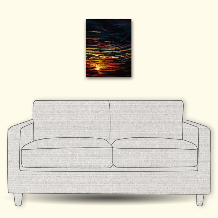 Context sizing with 2-seater sofa